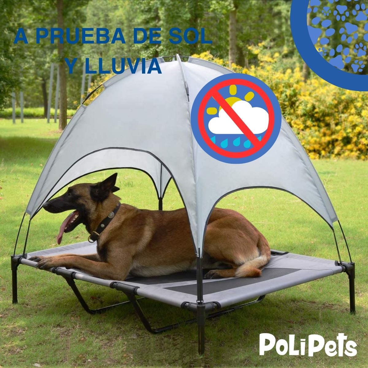 Foto 4 | Cama Elevada Poli Pets Ppcepmtxl para Mascota