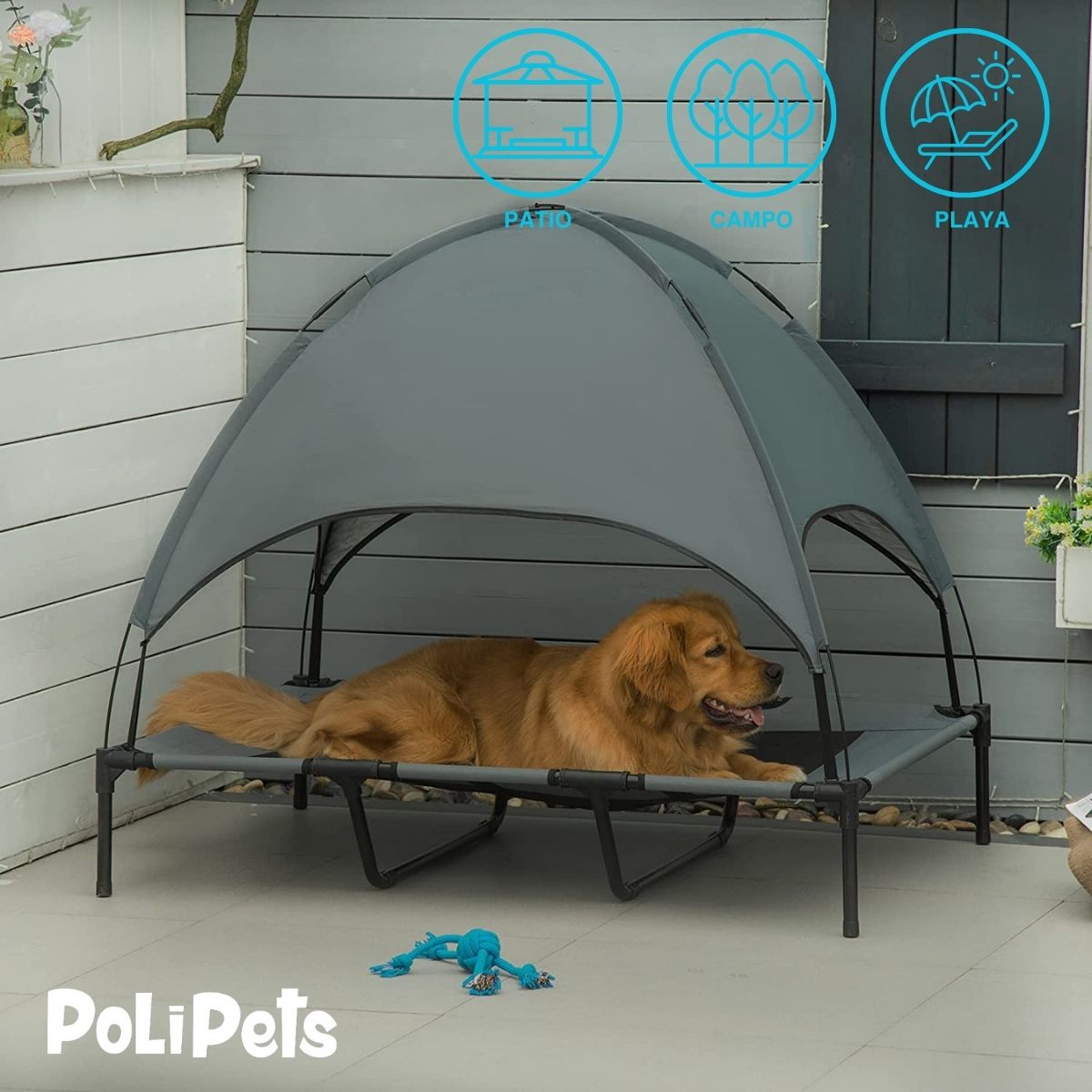 Foto 6 pulgar | Cama Elevada Poli Pets Ppcepmtxl para Mascota