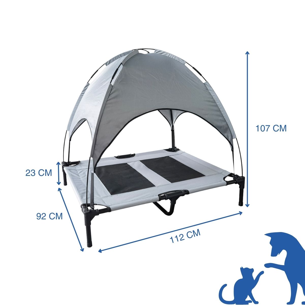 Foto 7 pulgar | Cama Elevada Poli Pets Ppcepmtxl para Mascota