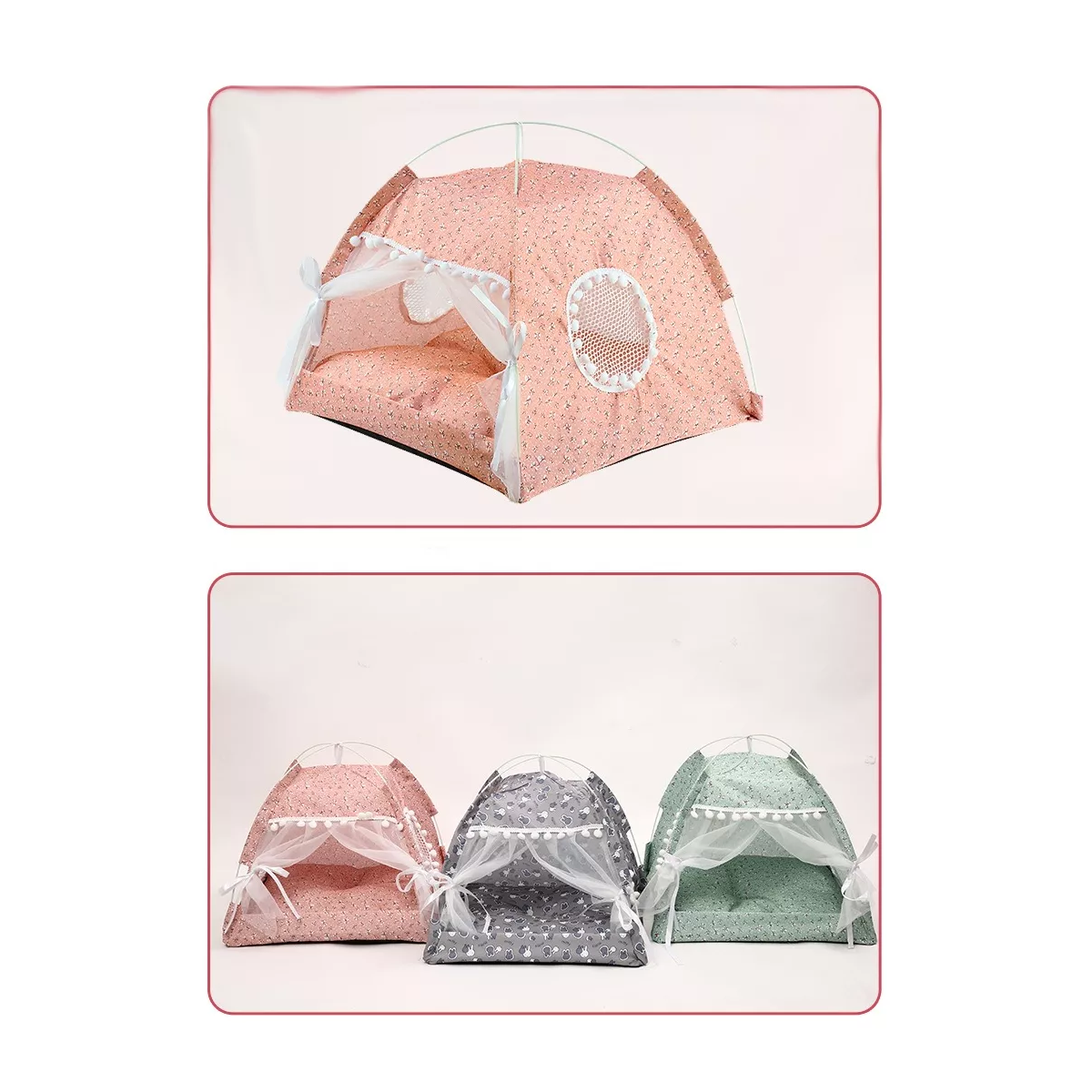 Foto 4 pulgar | Tienda para Mascota Eo Safe Imports ESI-9899 Rosa con Almohadilla Lavable y Plegable