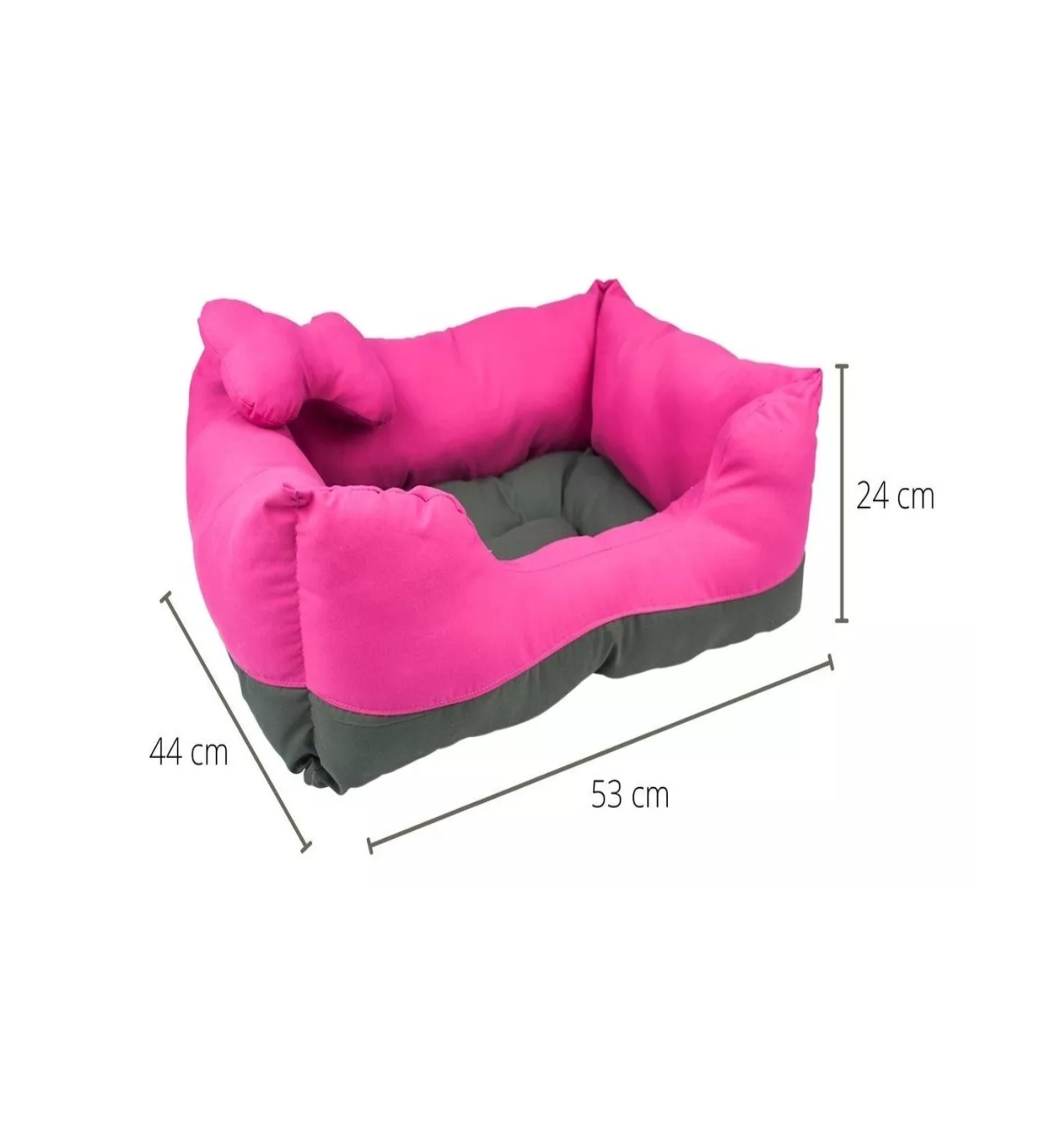 Foto 5 pulgar | Cama Rectangular para Mascotas Lab.G Rosa