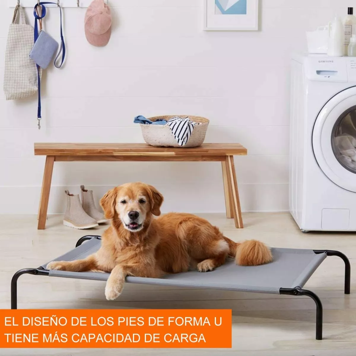 Foto 3 pulgar | Cama Elevada Para Perros Grandes Para Mascotas Grandes, Eo Safe Imports Esi-12219 Gris