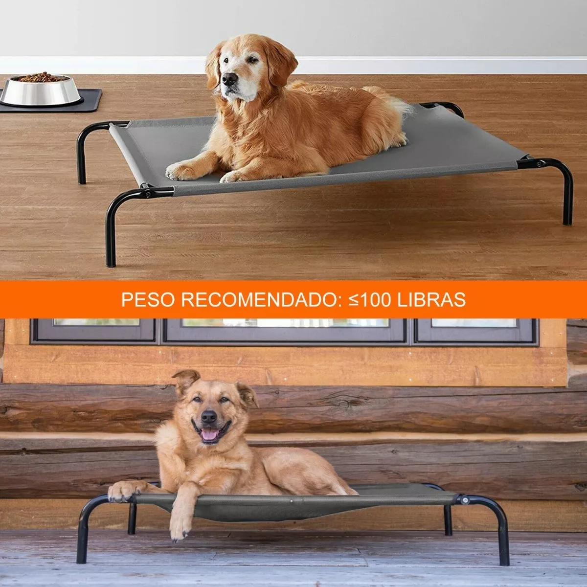 Foto 5 pulgar | Cama Elevada Para Perros Grandes Para Mascotas Grandes, Eo Safe Imports Esi-12219 Gris