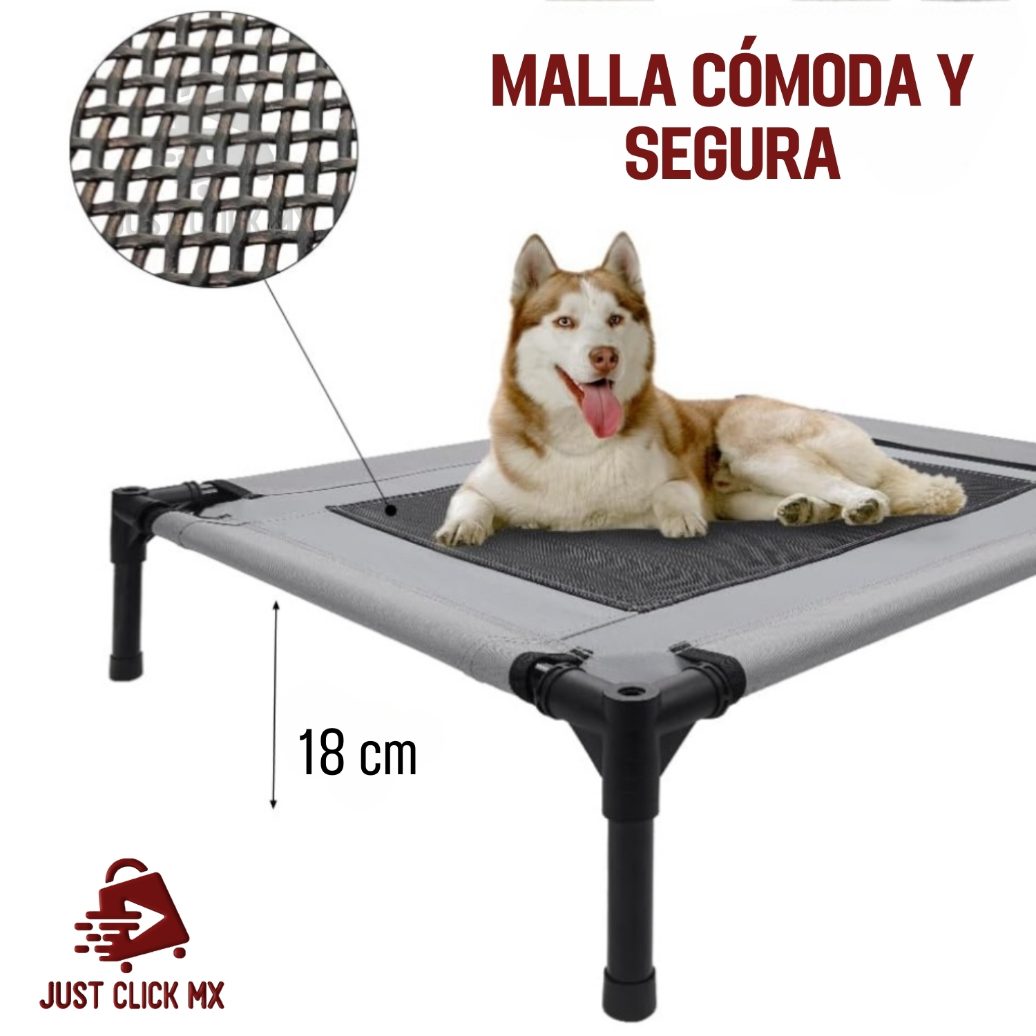 Foto 3 pulgar | Cama Elevada Para Perros JustClick MX Con Techo