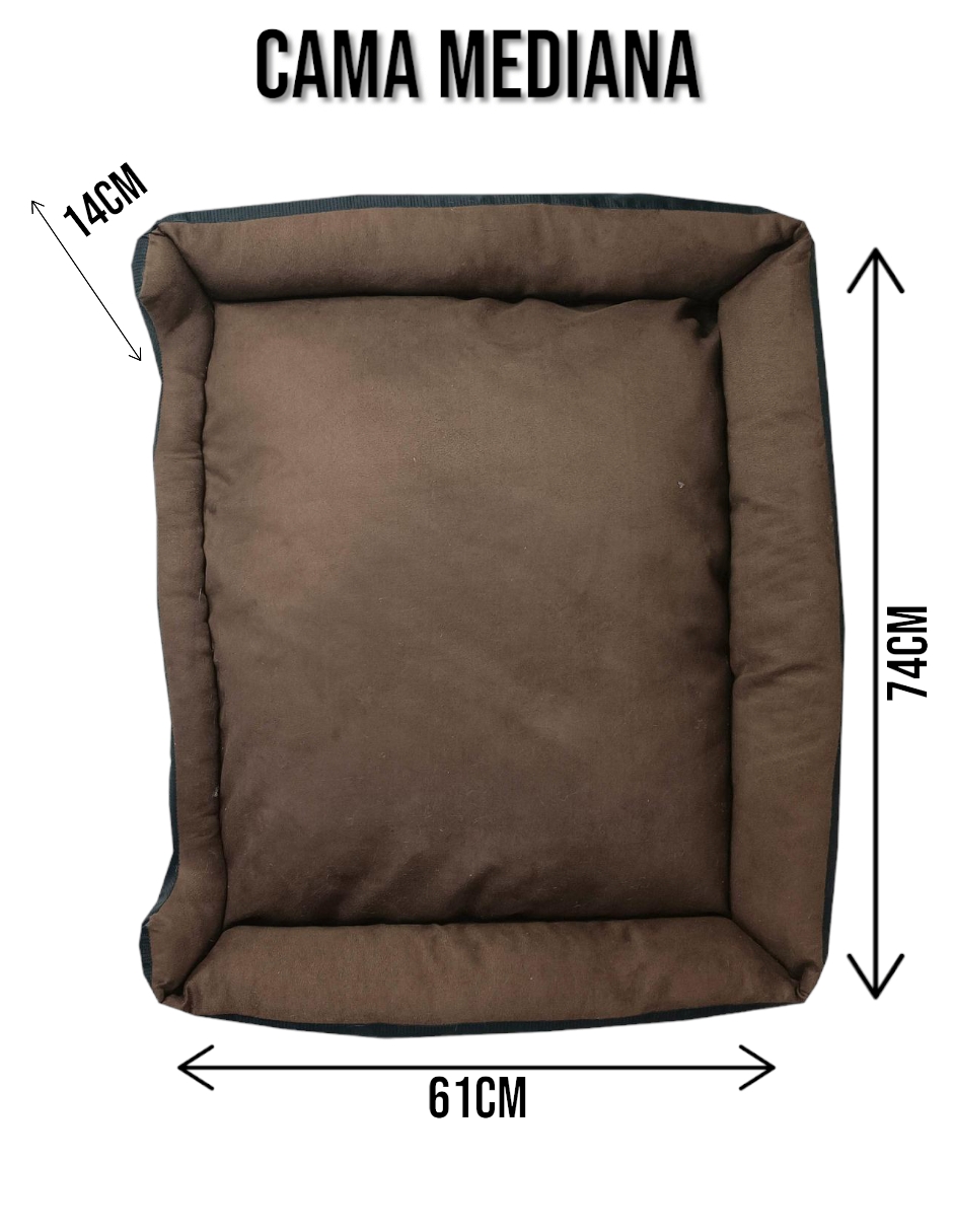 Foto 6 pulgar | Cama Rectangular De Lujo Lunics   Mediana Color Cocoa