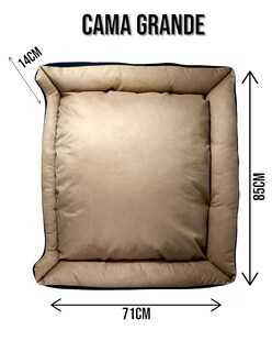 Foto 5 | Cama Rectangular De Lujo Lunics Grande Color Miel