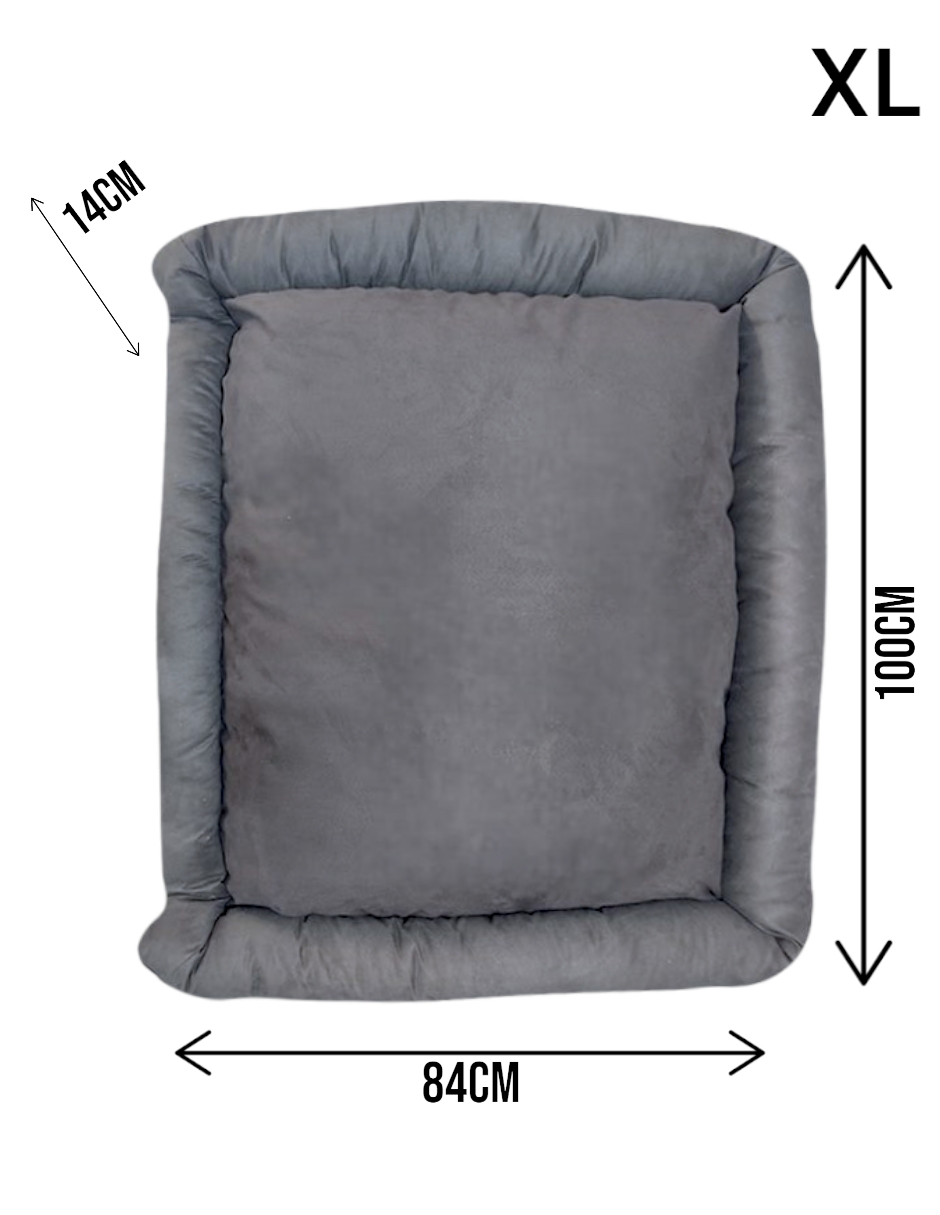 Foto 6 pulgar | Cama Rectangular de Lujo Lunics Jumbo Gris Oxford