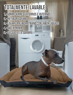 Foto 7 | Cama Rectangular de Lujo Lunics Jumbo color Chocolate