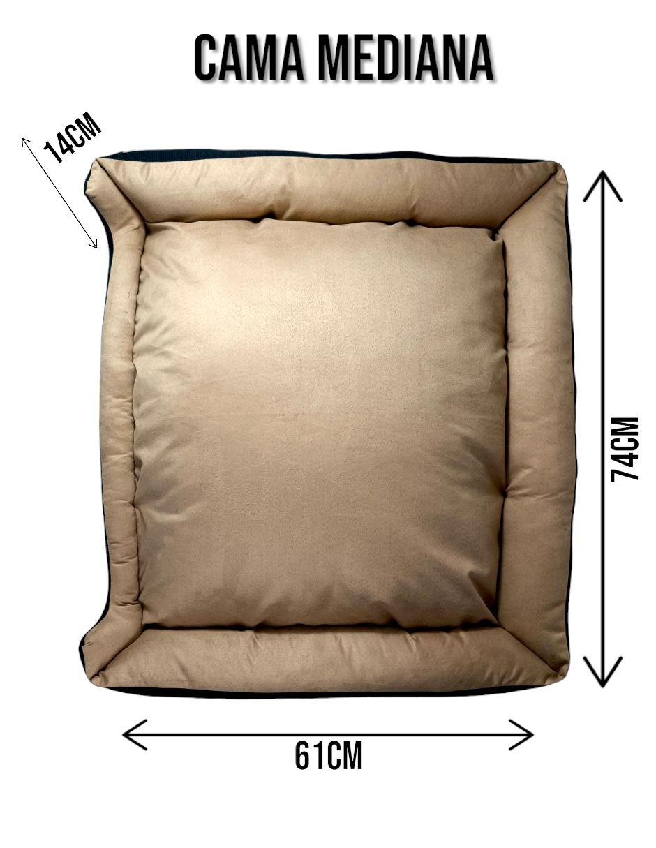 Foto 6 pulgar | Cama Rectangular de Lujo Lunics Mediana color Miel