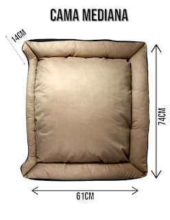 Foto 5 | Cama Rectangular de Lujo Lunics Mediana color Miel