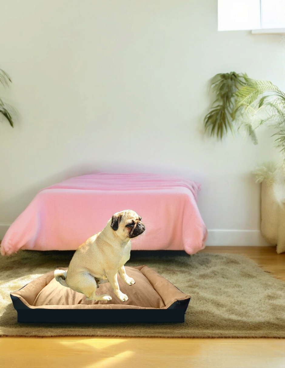 Foto 8 | Cama Rectangular de Lujo Lunics Mediana color Miel