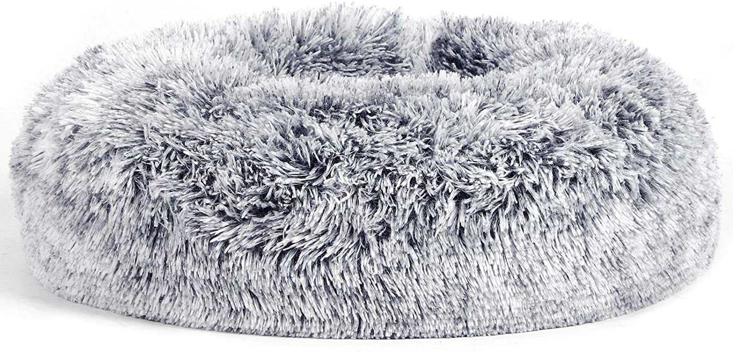 Foto 2 pulgar | Cama Para Mascotas Feandrea Luxurious Comfort Gris Ombré De 50 Cm De Diámetro