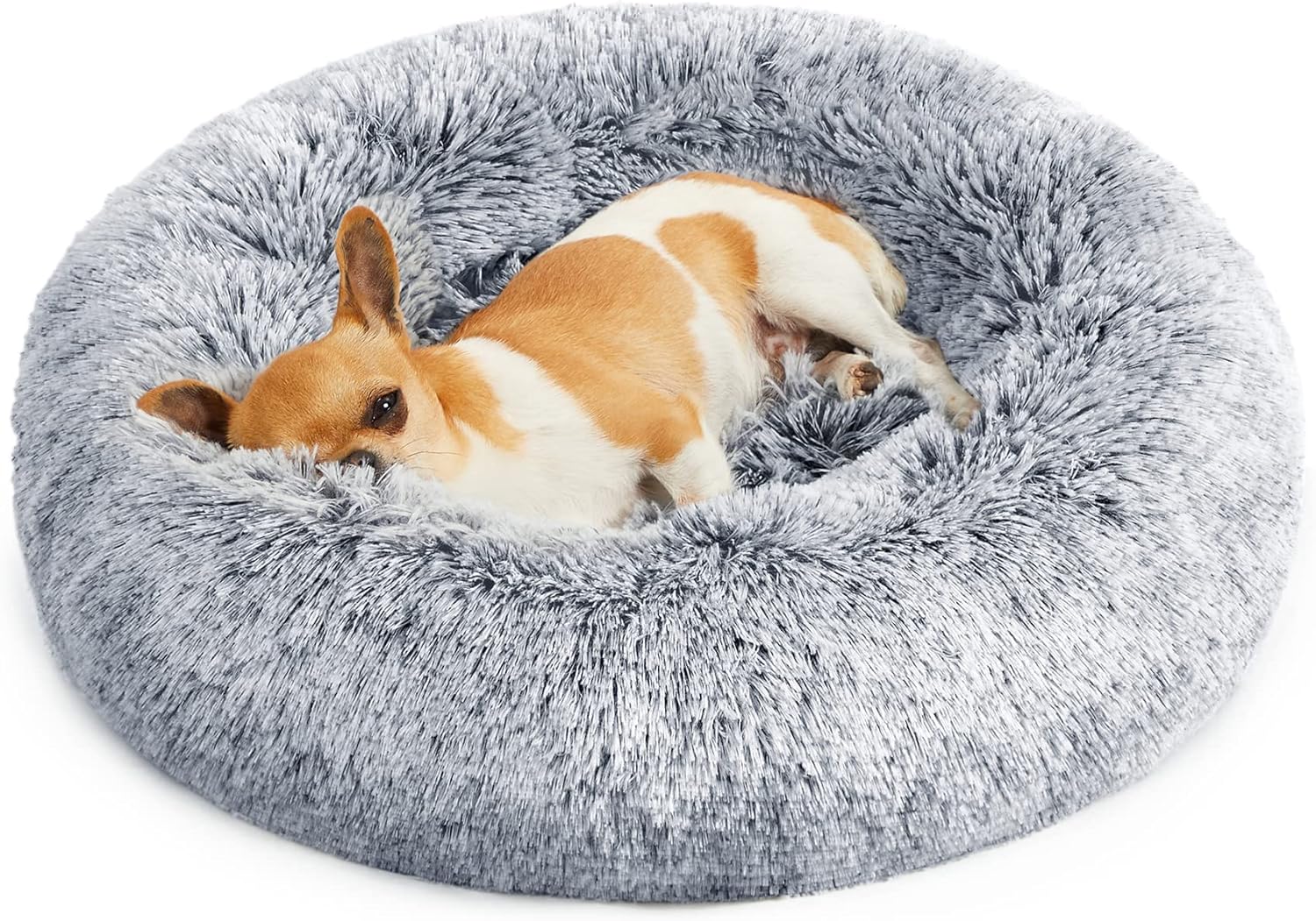 Foto 3 pulgar | Cama Para Mascotas Feandrea Luxurious Comfort Gris Ombré De 50 Cm De Diámetro