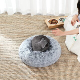 Foto 3 | Cama Para Mascotas Feandrea Luxurious Comfort Gris Ombré De 50 Cm De Diámetro