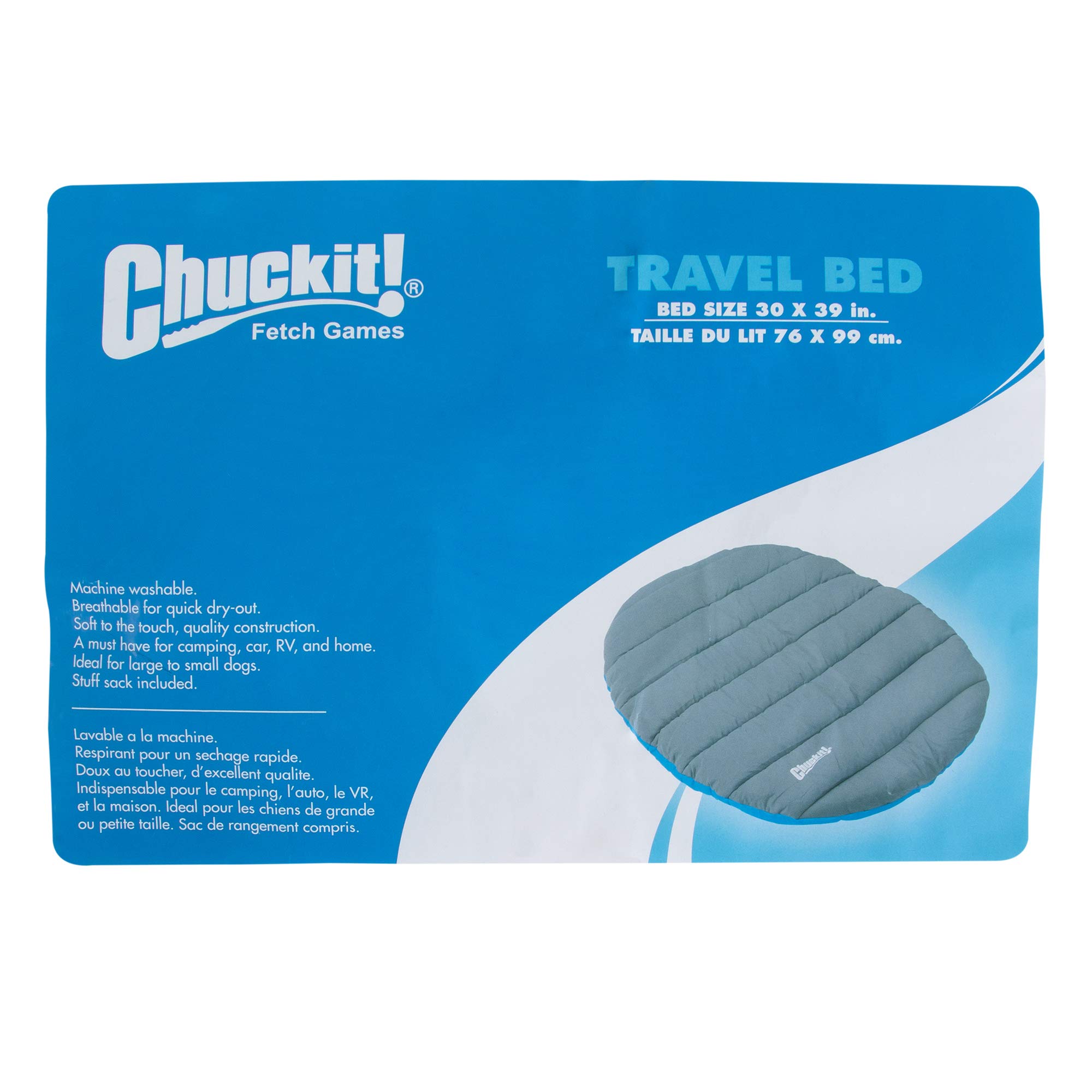 Foto 3 pulgar | Cama De Viaje Para Perros Chuckit! Resistente Al Agua, Azul, 39 De Largo X 30 De Ancho - Venta Internacional.