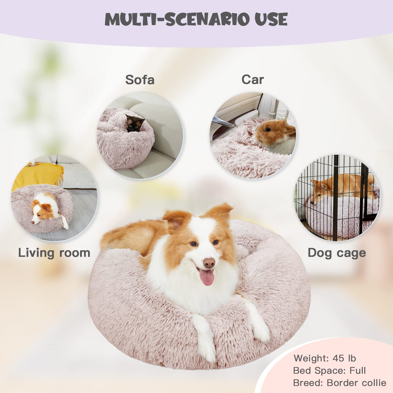 Foto 7 pulgar | Cama Para Perros Himax Donut Con Manta Para Perros Pequeños - Venta Internacional.