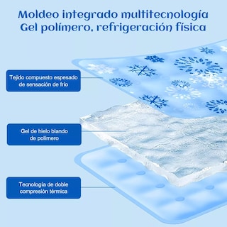 Foto 3 | Tapete De Gel Para Perro Refrescante 70*120cm Eo Safe Imports Esi-15276 Azul