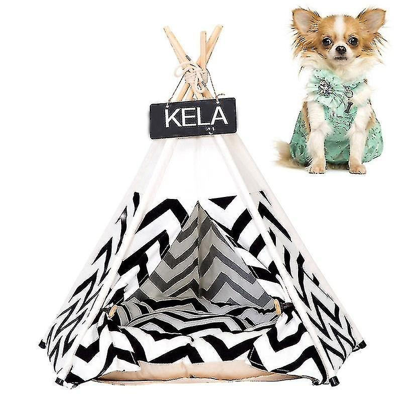 Cama De Tienda De Campaña Para Mascotas Con Cojín Para Pájaros, Diseño De Rayas, Tamaño Grande - Venta Internacional.