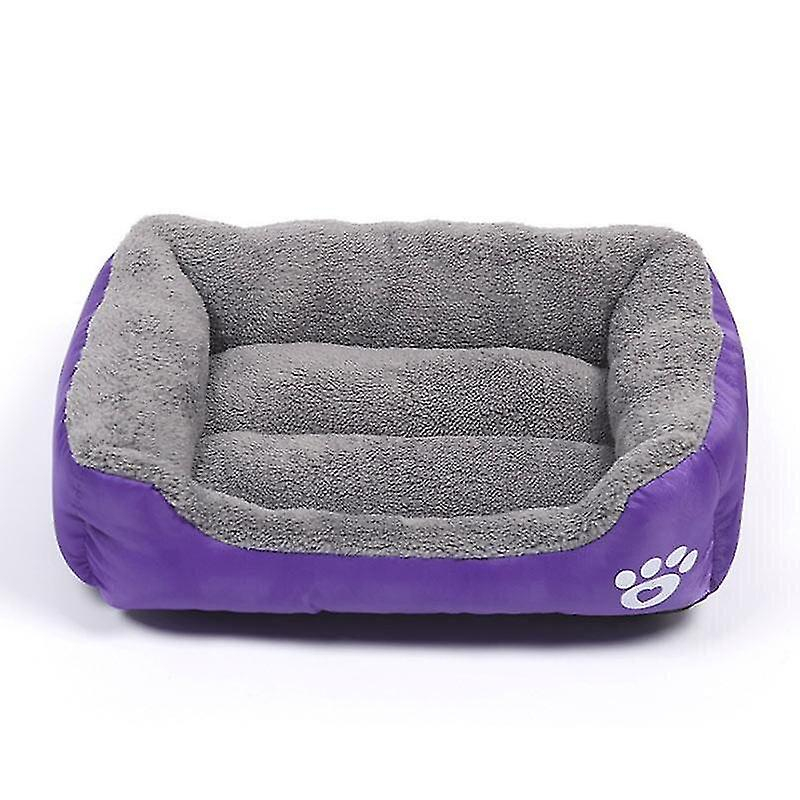 Cama Para Perros Huoguo Morado/morado, Talla S, Cálida, Acogedora, Impermeable - Venta Internacional.