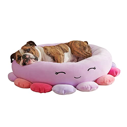 Cama Para Mascotas Squishmallows Beula Octopus, 50 Cm, Pequeña, Ultrasuave - Venta Internacional.