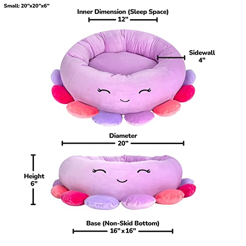 Foto 3 pulgar | Cama Para Mascotas Squishmallows Beula Octopus, 50 Cm, Pequeña, Ultrasuave - Venta Internacional.