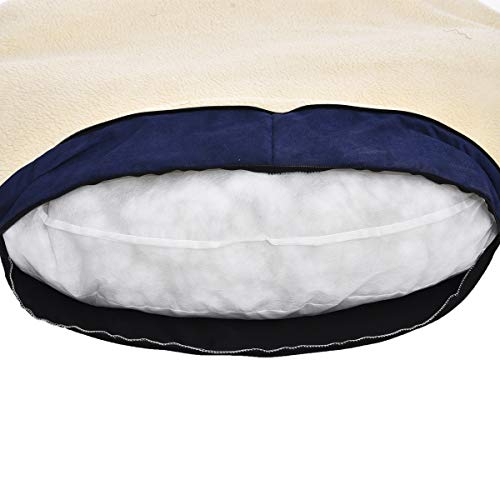 Foto 6 pulgar | Cama Tipo Cueva Para Mascotas Amazon Basics, Acogedora, Azul Medio, 30 X 30 X 12,5 Cm - Venta Internacional.