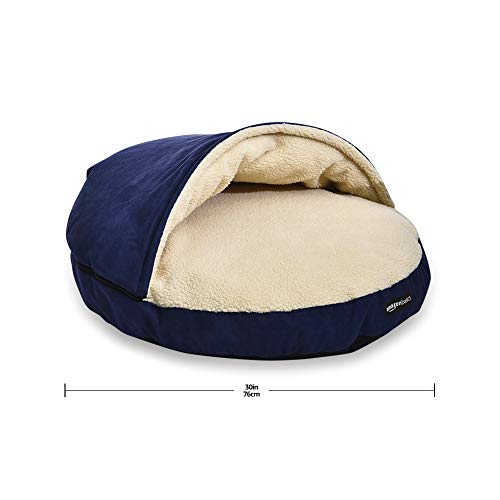 Foto 7 pulgar | Cama Tipo Cueva Para Mascotas Amazon Basics, Acogedora, Azul Medio, 30 X 30 X 12,5 Cm - Venta Internacional.