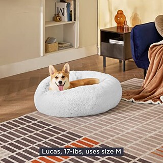 Foto 7 | Cama Para Mascotas Bedsure Calmante Para Perros De Tamaño Mediano, Rosquilla, Lavable, 45 Libras - Venta Internacional.