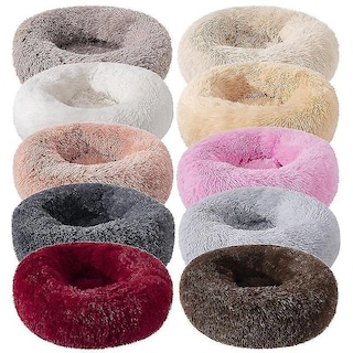 Foto 3 | Cama Para Perros Huoguo, Larga, De Felpa, Supersuave, Redonda - Venta Internacional.