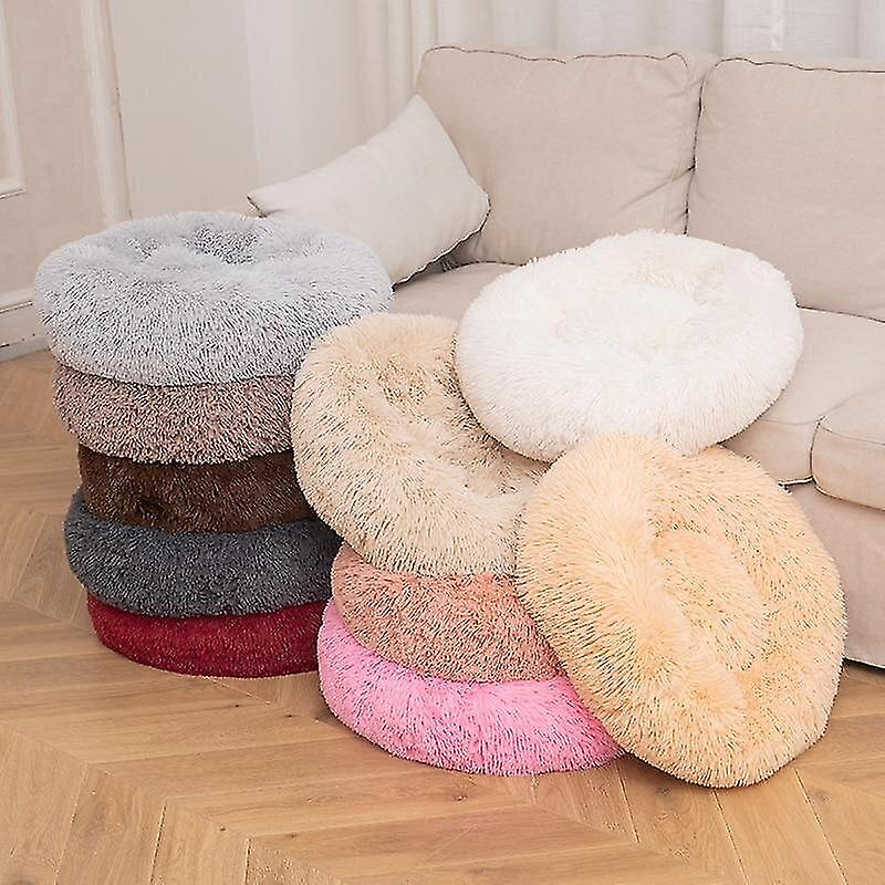 Foto 6 pulgar | Cama Para Perros Huoguo, Larga, De Felpa, Supersuave, Redonda - Venta Internacional.