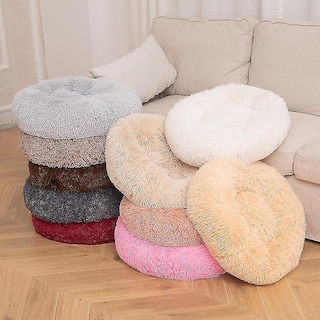 Foto 5 | Cama Para Perros Huoguo, Larga, De Felpa, Supersuave, Redonda - Venta Internacional.