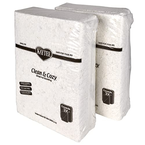 Ropa De Cama Kaytee Clean & Cozy, Color Blanco, 2/50 Litros, Para Mascotas Pequeñas - Venta Internacional.