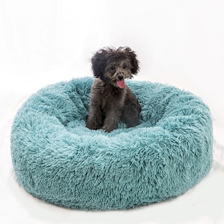 Foto 3 | Cama Para Mascotas, Redonda Y Cálida, Para Perros Y Gatos, Color Gris Claro - Venta Internacional.