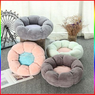 Foto 1 | Cama Redonda De Felpa Con Forma De Flor En Forma De Flor, Color Cálido, Para Mascotas, 40 Cm - Venta Internacional.