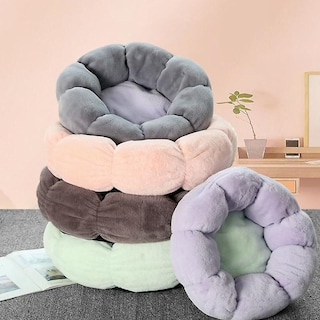 Foto 2 | Cama Redonda De Felpa Con Forma De Flor En Forma De Flor, Color Cálido, Para Mascotas, 40 Cm - Venta Internacional.