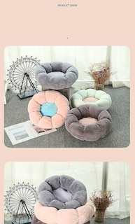 Foto 5 | Cama Redonda De Felpa Con Forma De Flor En Forma De Flor, Color Cálido, Para Mascotas, 40 Cm - Venta Internacional.