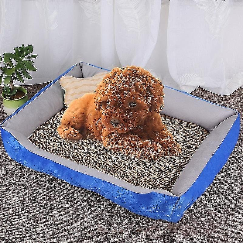 Manta Para Mascotas, Perros Y Gatos Con Tapete De Ratán Para Jaula De Pájaros S - Venta Internacional.