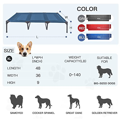 Foto 3 pulgar | Cama Elevada Para Perros Suddus Impermeable Y Portátil Para Exteriores - Venta Internacional.