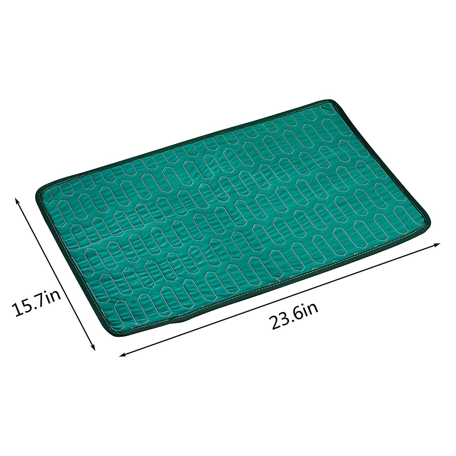 Foto 4 pulgar | Alfombrilla Refrigerante Para Mascotas Huoguo Para Perros Y Gatos, Color Verde, Seda Helada, 60 X 40 - Venta Internac