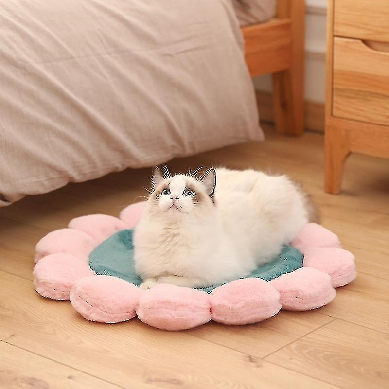 Colchoneta De Felpa Redonda Con Forma De Jaula Para Pájaros, Flores, Gatos Y Perros - Venta Internacional.