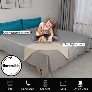 Foto 5 | Manta De Cama Para Mascotas, Impermeable, Reversible, De Terciopelo Ameritex - Venta Internacional.