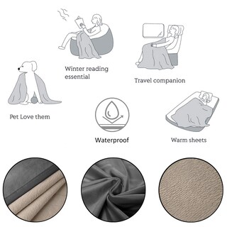 Foto 7 | Manta De Cama Para Mascotas, Impermeable, Reversible, De Terciopelo Ameritex - Venta Internacional.