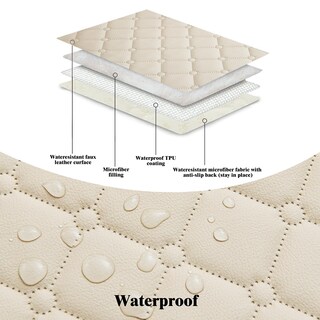 Foto 3 | Funda De Sofá Impermeable Para Perros Ameritex, Piel Sintética, Color Crema - Venta Internacional.