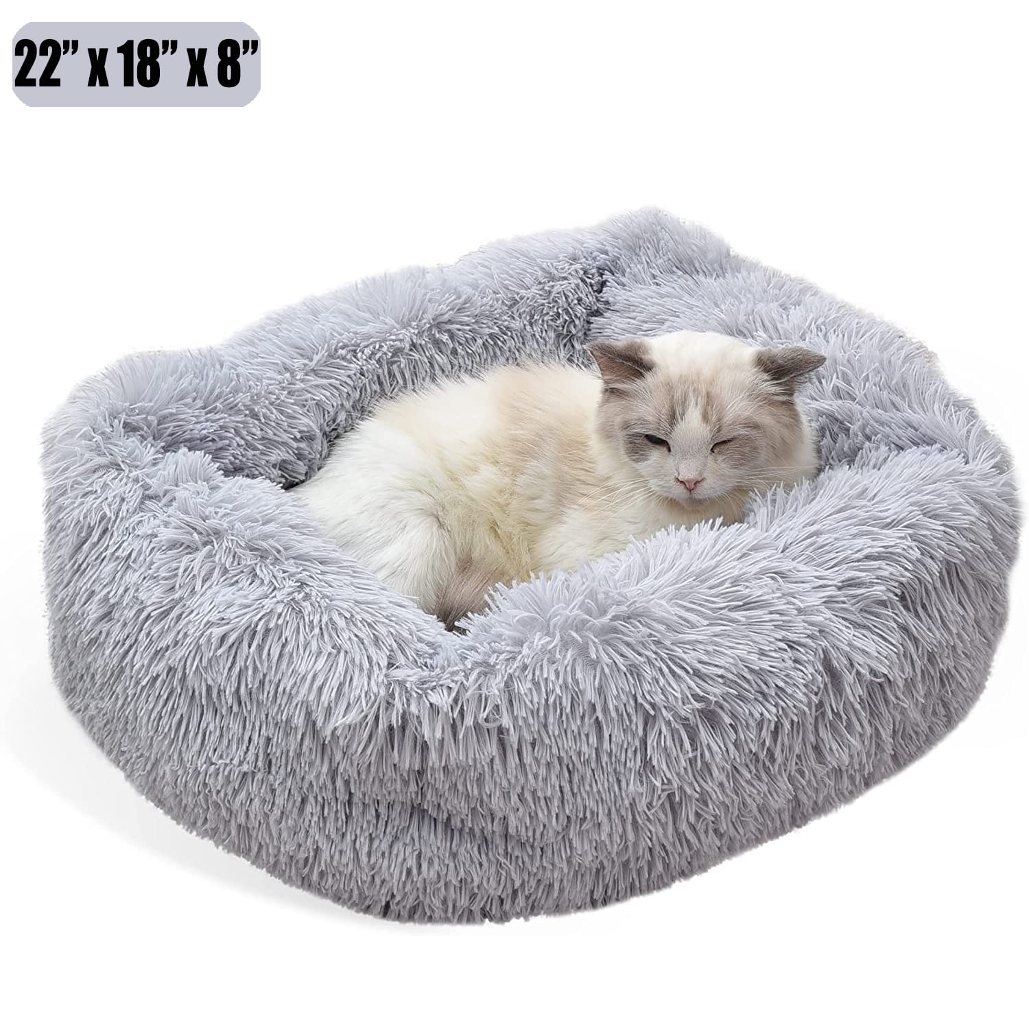 Foto 2 pulgar | Cama De Felpa Lavable Para Perros Y Gatos, Color Gris Claro - Venta Internacional.