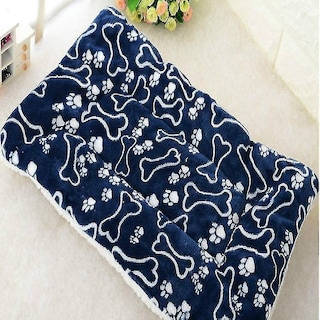 Foto 1 | Manta De Terciopelo Coral Para Mascotas, Jaula De Pájaros, Tamaño S, Azul - Venta Internacional.