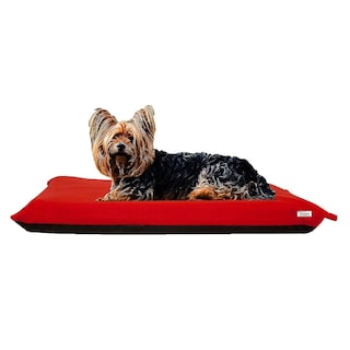 Foto 3 | Cama Para Perros Huoguo, De Forro Polar Rojo, Tamaño Mediano, Con Colchón De Espuma De 10 Cm - Venta Internacional.