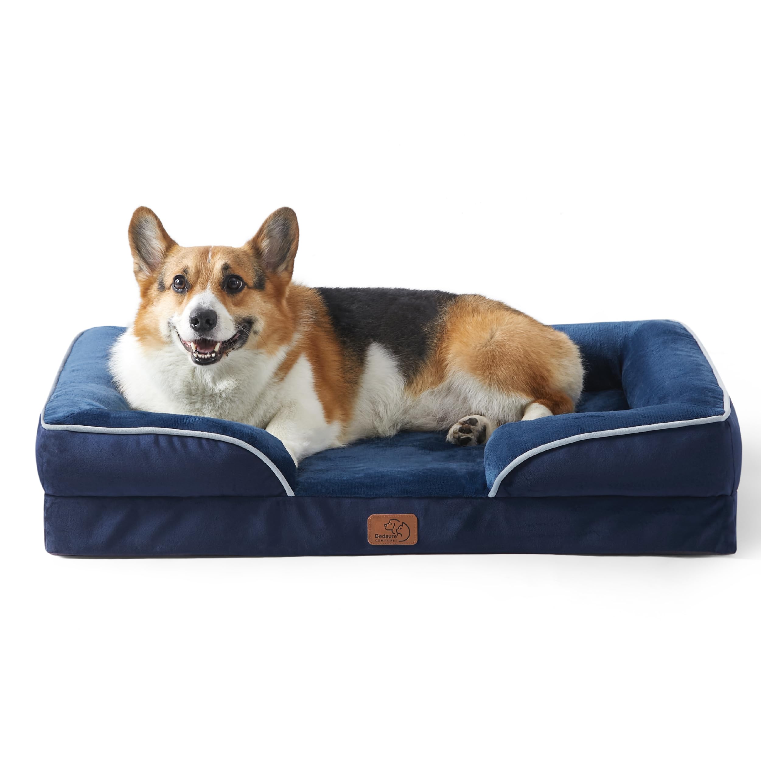 Foto 2 pulgar | Cama Ortopédica Para Perros Grandes, Impermeable, Azul Marino - Venta Internacional.