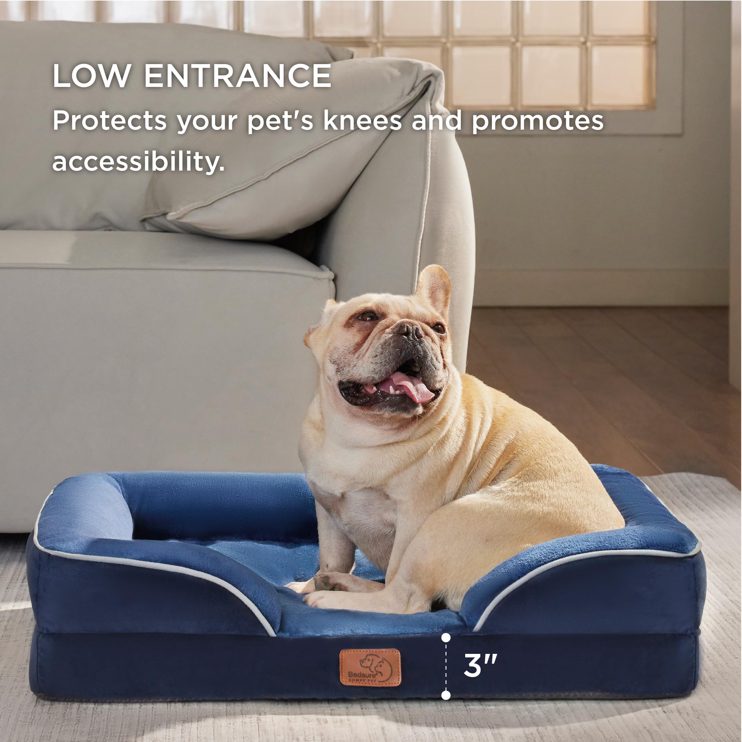 Foto 5 | Cama Ortopédica Para Perros, Impermeable, Para Perros Medianos - Venta Internacional.