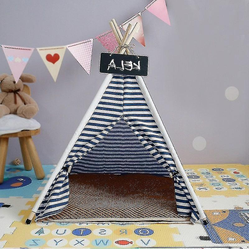 Colchoneta De Verano Con Forma De Jaula Para Pájaros, Carpa, Caseta, Tamaño Mediano, Azul - Venta Internacional.