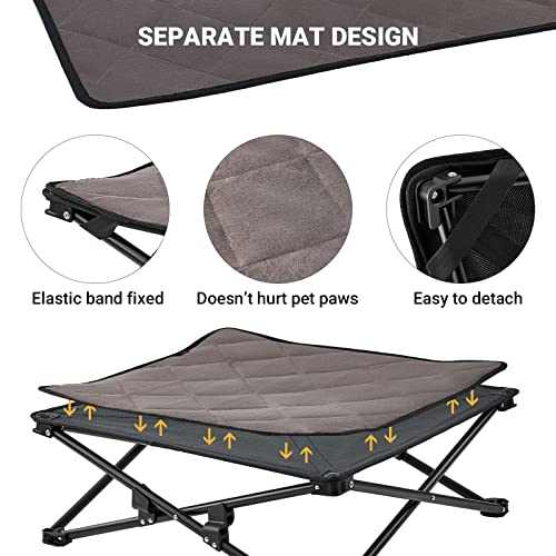 Foto 4 pulgar | Cama Elevada Para Perros Kingcamp, Cama Elevada Para Perros, Exterior, Pequeña - Venta Internacional.